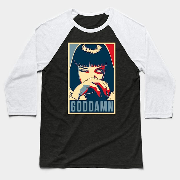 Goddamn Hope Baseball T-Shirt by TEEVEETEES